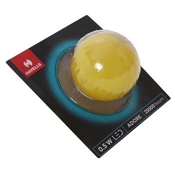 Havells Led Lamp G45 0.5W 220-240V Yellow E27 Exp