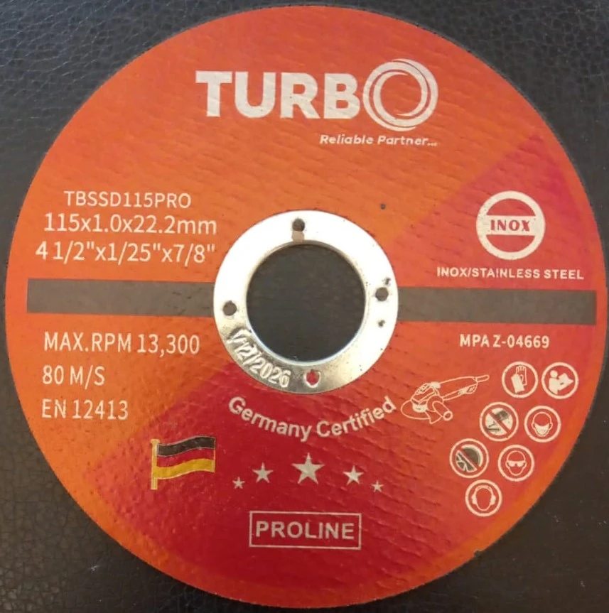 Turbo Metal Cutting Disc 4.5"X1Mm