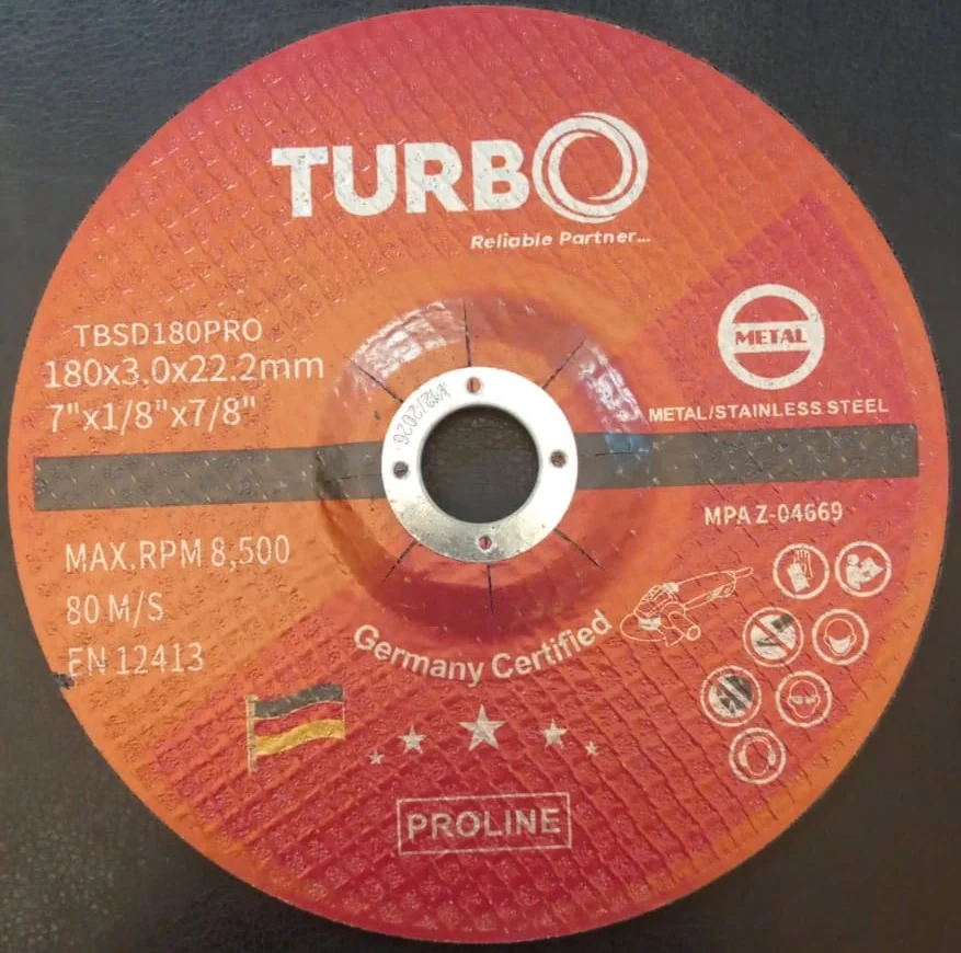 Turbo Metal Cutting Disc 7"X3Mm