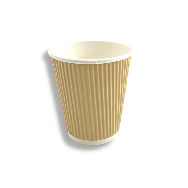 Hotpack Bio-paper Zig Zag Ripple cup 8 oz -500PCS