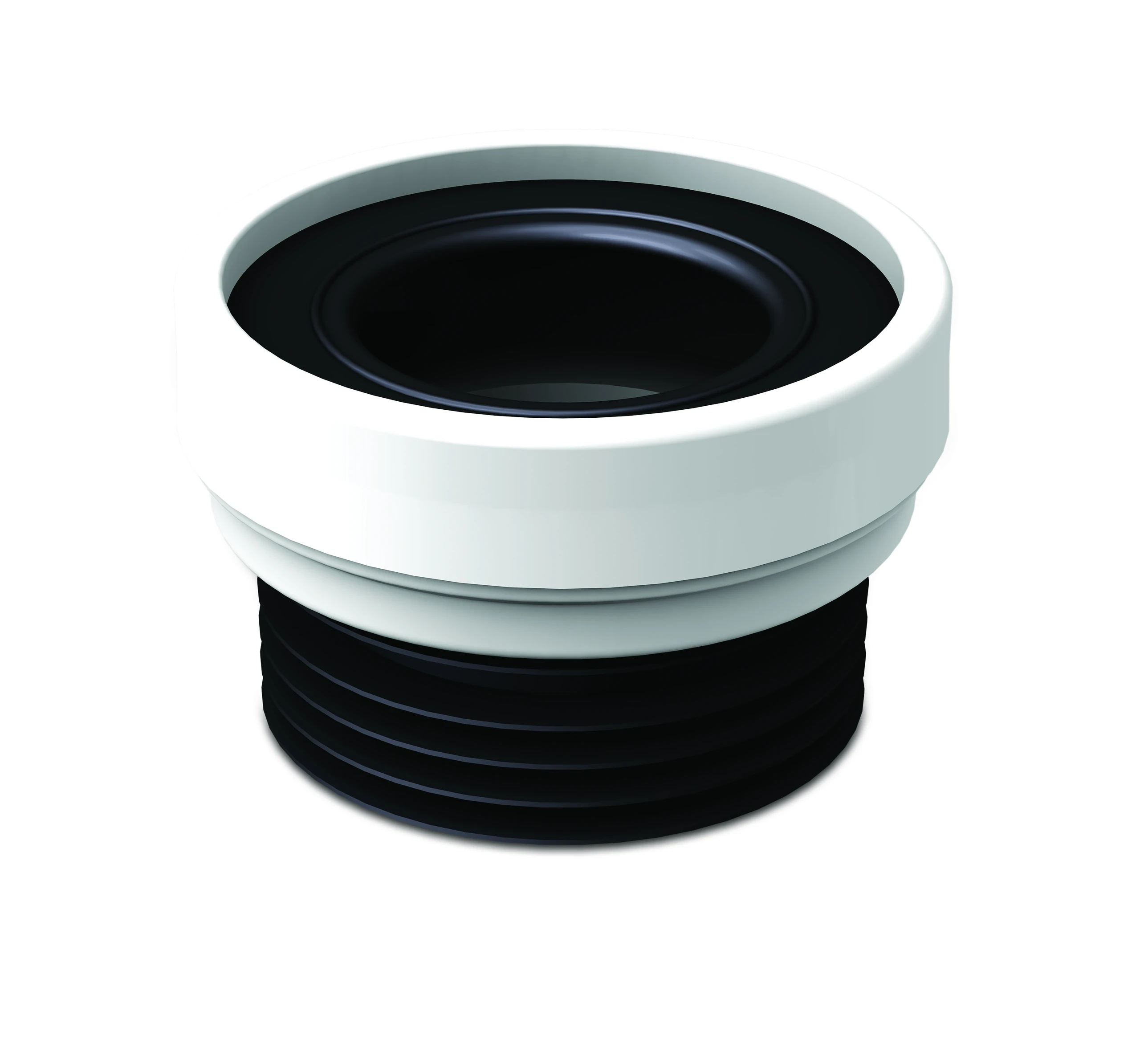 Pp Wc Straight Connector W/ Blk Ring