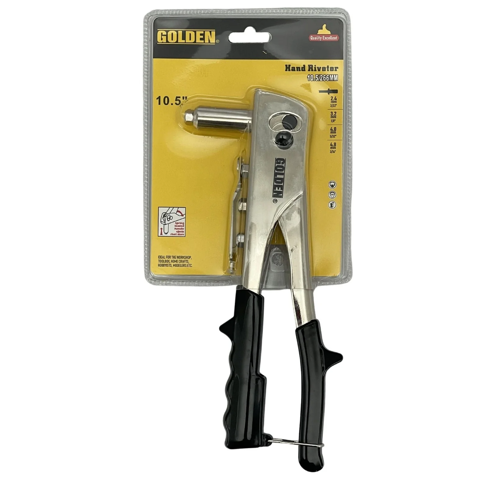 Hand Riveter 10.5" Golden 8102