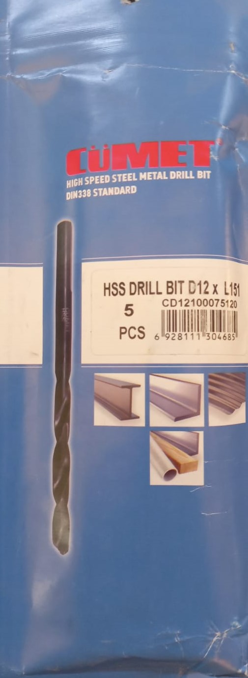 5 PCS Hss Drill Bit Cumet D12Wl151Xwl101