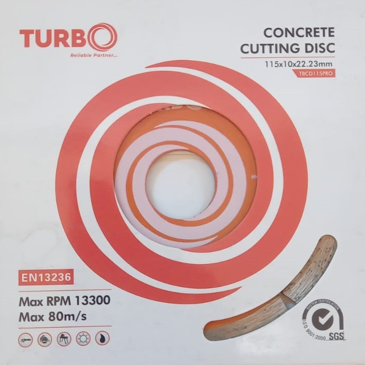 Turbo Concrete Cutting Disc 4.5" Tbcd115Pro